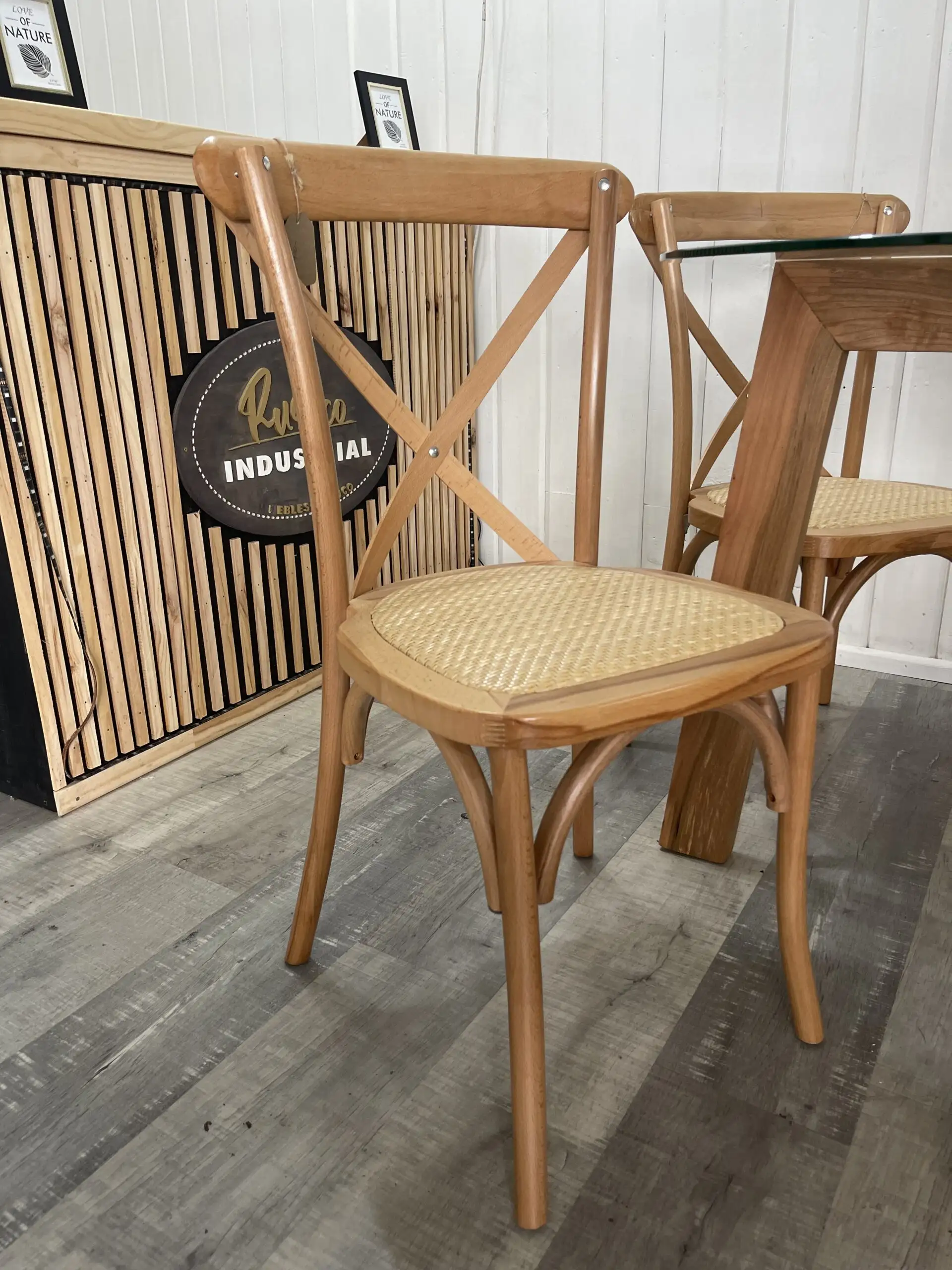 Silla crossback de Madera Natural - Imagen 2