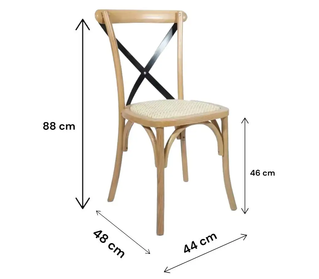 Silla crossback metal - Imagen 4